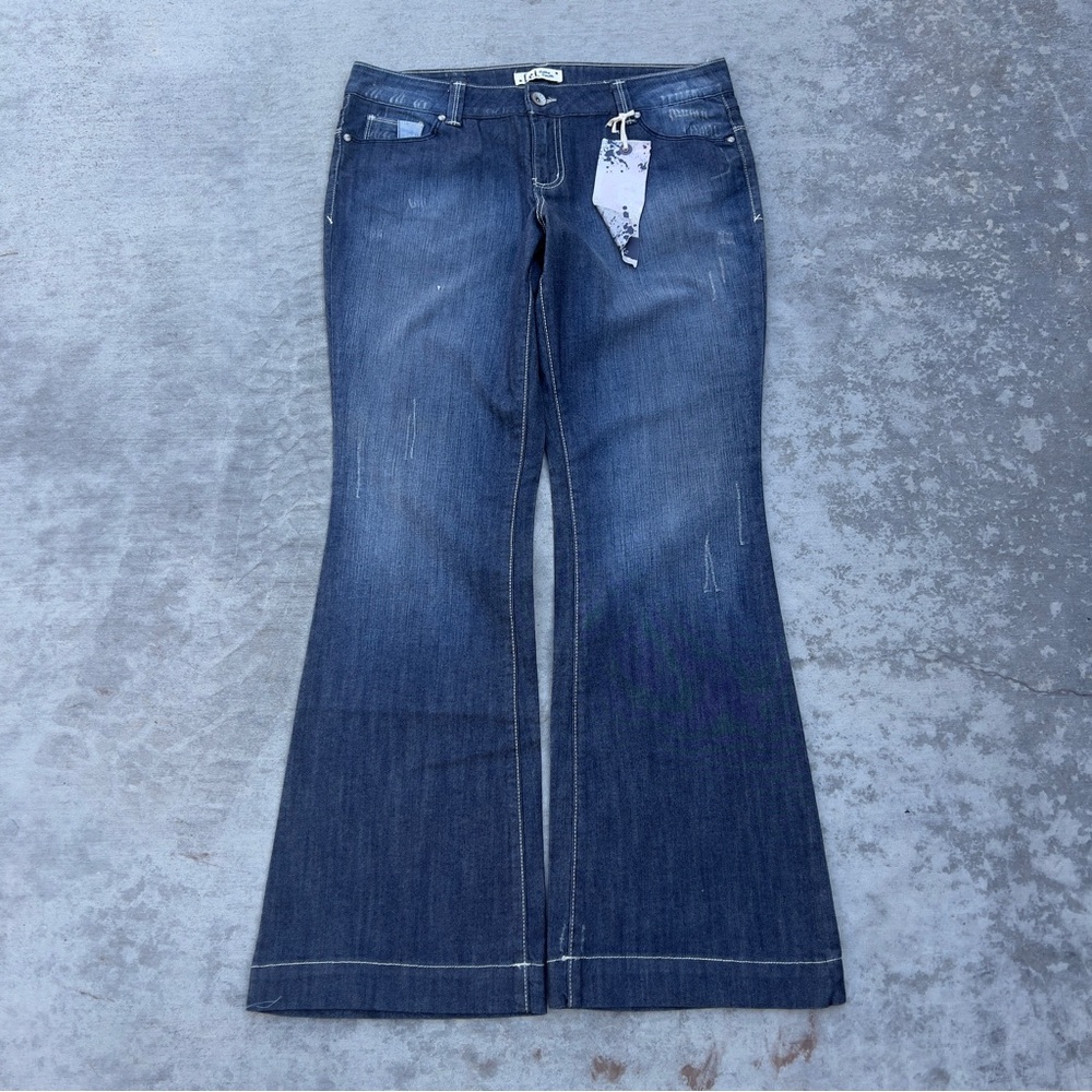 Y2K 2000s Women’s Emo Grunge Low Rise LE8 Flare Jeans